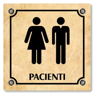 WC pacienti, 100x100mm, pergamen, Kansas